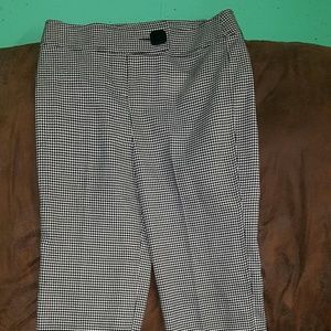 Houndstooth womens knit skinny pants